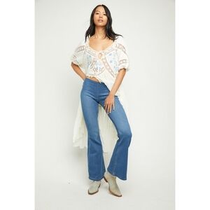 Free People Penny Pull-on Flare Jeans